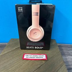 JBL Beats Solo 3 Bluetooth Headphones New -PAY $1 To Take It Home - Pay the rest later -