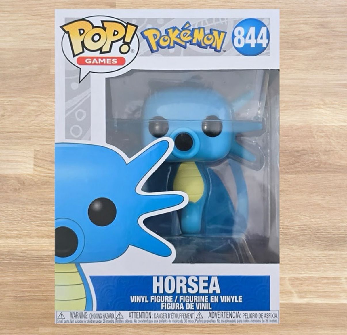 Funko Pop Games Pokemon #844 Horsea – Vinyl Figure – NIB – Mint Box