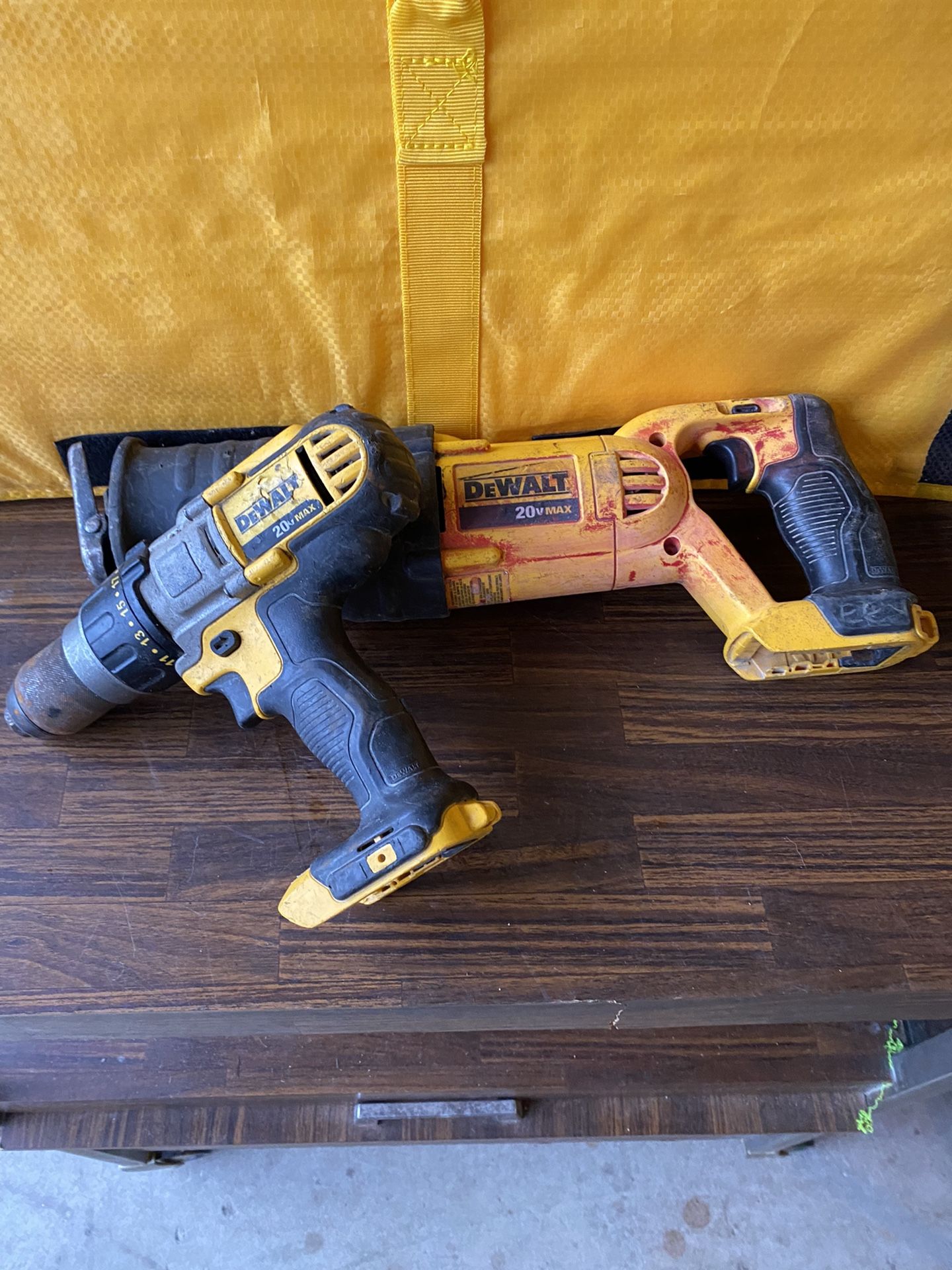 DeWalt 20 V hammer drill and saw saw only