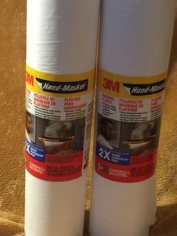 2 x 3M Hand Masker- Plastic 12” x 360’ Durable