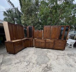 SOLID WOOD KITCHEN CABINETS – 42” TALL – $2,000