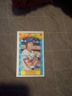Leo Mazzilli Kellogg baseball card
