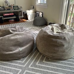 Pair of Brown Bean Bags For $40