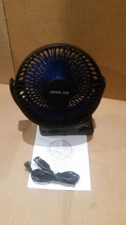 Portable/rechargeable clip on fan.