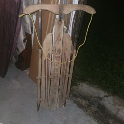 Vintage Wooden Speedway Sled