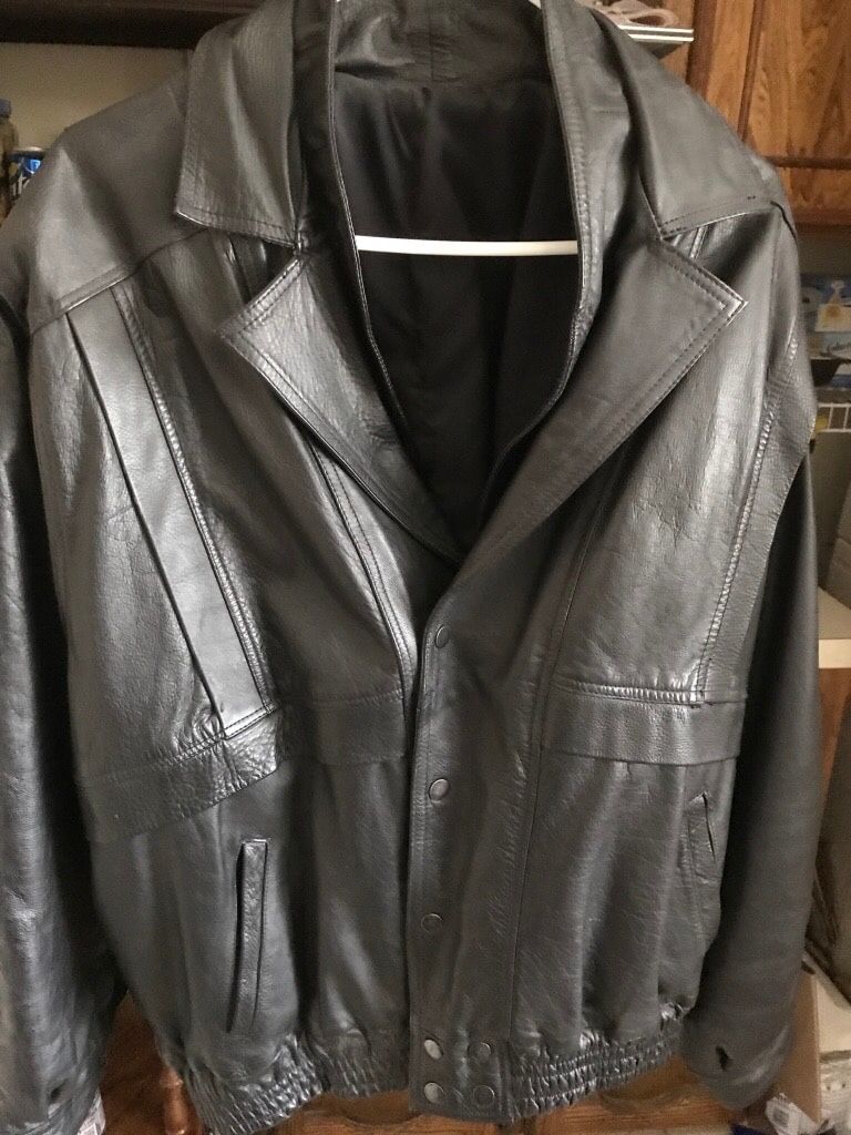 Leather Jacket Size Large