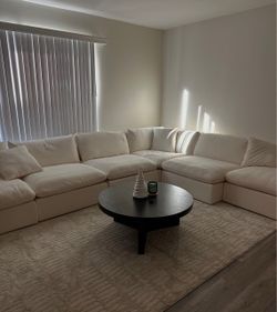 KCHUSAL white Cloud Couch Sectional