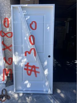Puerta nueva de exterior de fiberglass size 36x80 abre Asia afuera