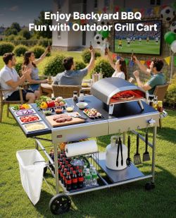 Brand new Outdoor Grill Cart, Grilling Table