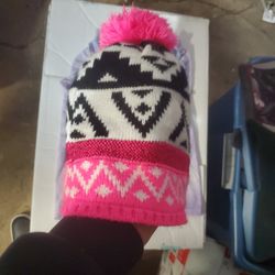 one size girls winter hat