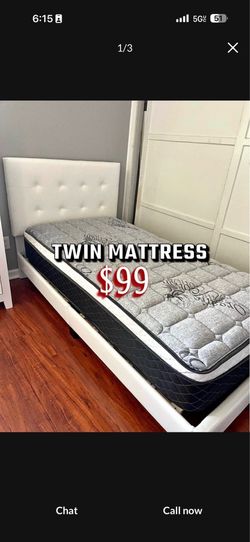 New twin mattress only $100