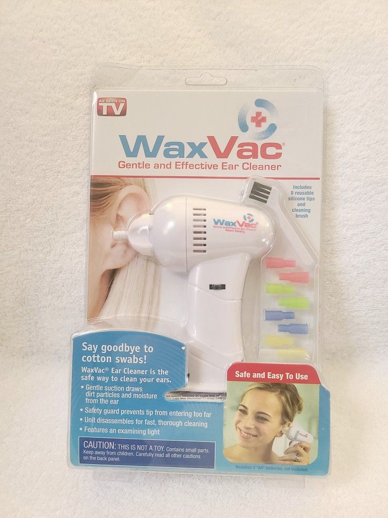 WaxVac Ear Cleaner Battery Operated Wax Remover Vacuum As Seen On TV NEW SEALED