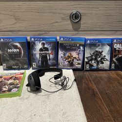 PS4 Games Bundle + Headset