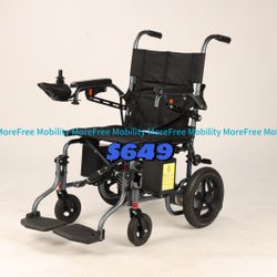 Foldable electric wheelchair mobility