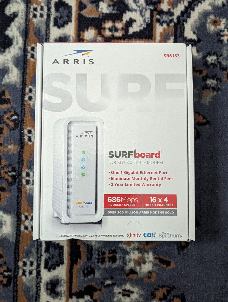 Arris Surfboard SB6183 Cable Modem (Openbox, Excellent Condition)