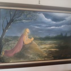 (Praying) Oil On Canvas 