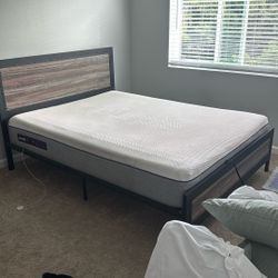 Purple Mattress And Bed frame 