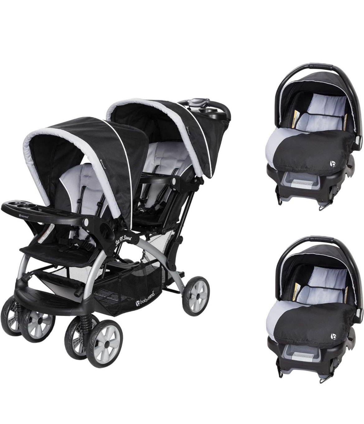 Double Stroller & Car Seats