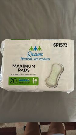 Secure Personal Care Maximum Bladder Control Pads 20ct