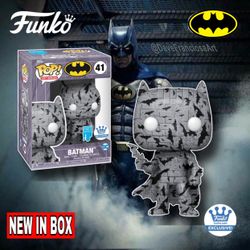 (NEW) Funko POP! Art Series #41 Batman with Protector (Funko Shop Exclusive) Perfect Gift for any DC Comics or Batman fan or collector 