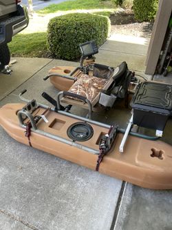 Single Man Pontoon Fishing Boat