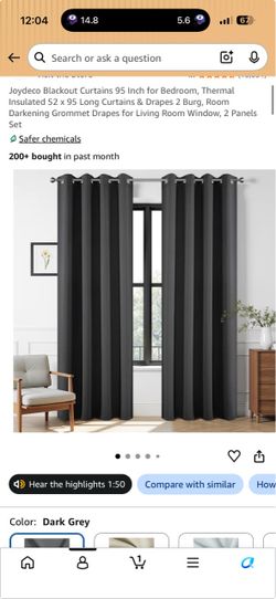 Gray curtains