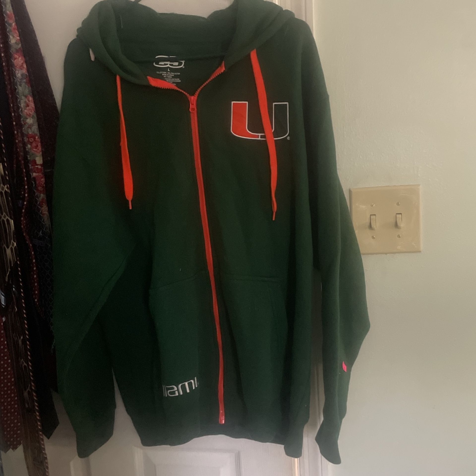 Miami Hurricanes Zipper Sweatshirt
