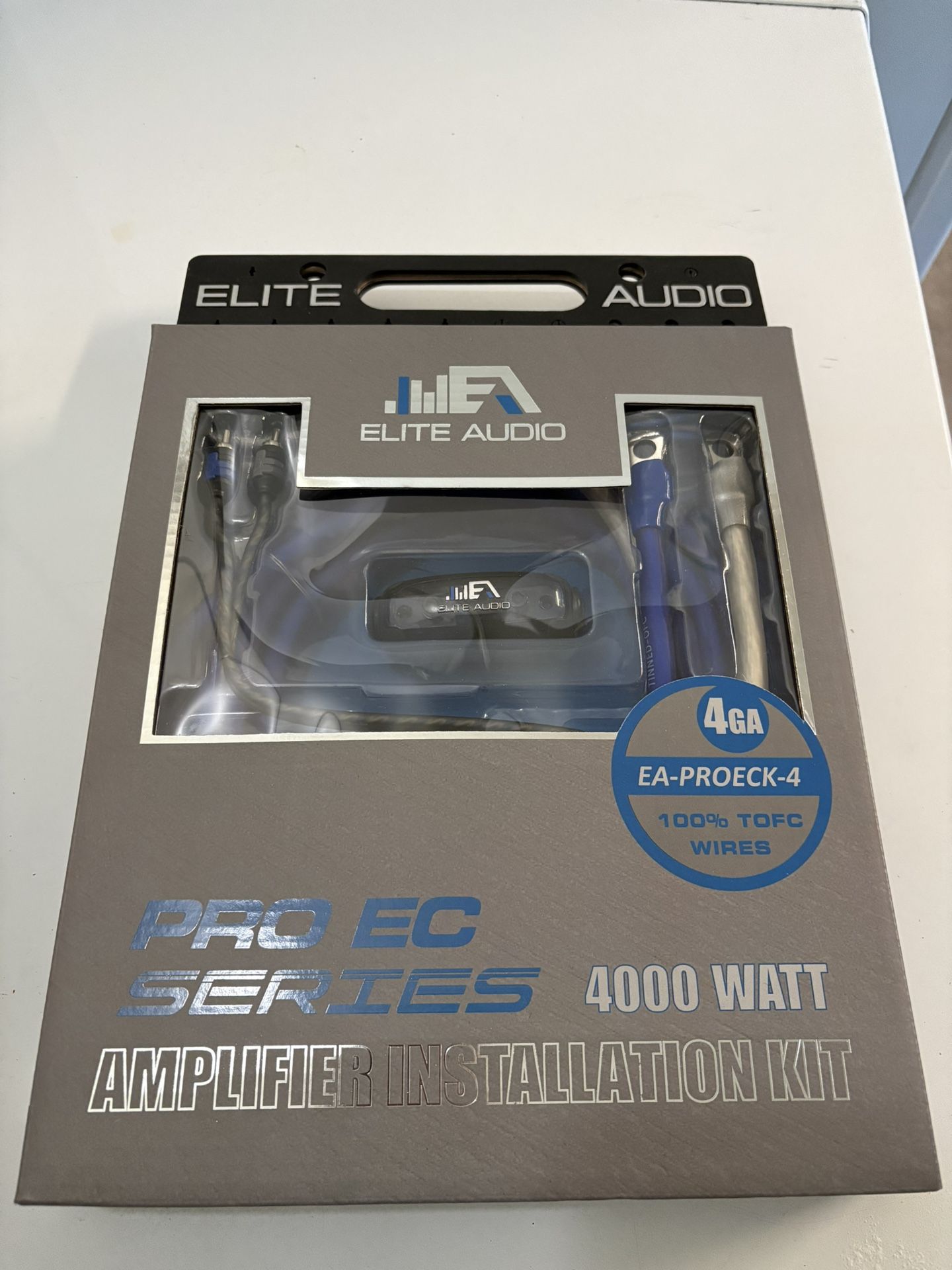 Elite Audio 100% Oxygen Free Copper Ofc 4 Gauge Amplifier Wiring Kit Very High Quality