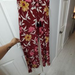 Women's flowered pants Lildy L-XL