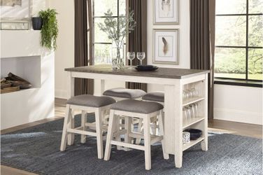 New 5pc dining room table set tax included free delivery