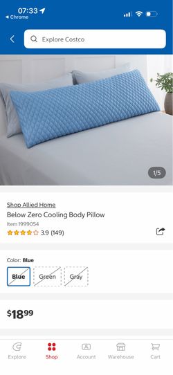 Cooling Waffle Body Pillow