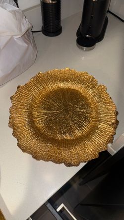 Charger Plate Z Gallerie  gold plated