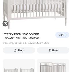 Crib and Changing table - Pottery Barn