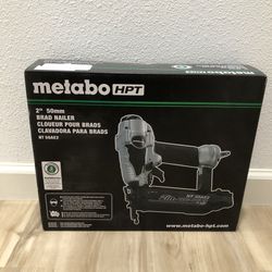 Brand new!!METABO 2-in 18 gauge pneumatic straight brad nailer