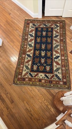 1870’s Antique Caucasian Kazak Rug 4x6