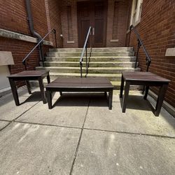 Coffee Table and 2 End Tables