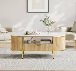 Brand New 48” Oval Coffee Table – Unopened Box