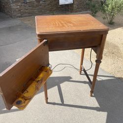 antique rotary sewing machine table