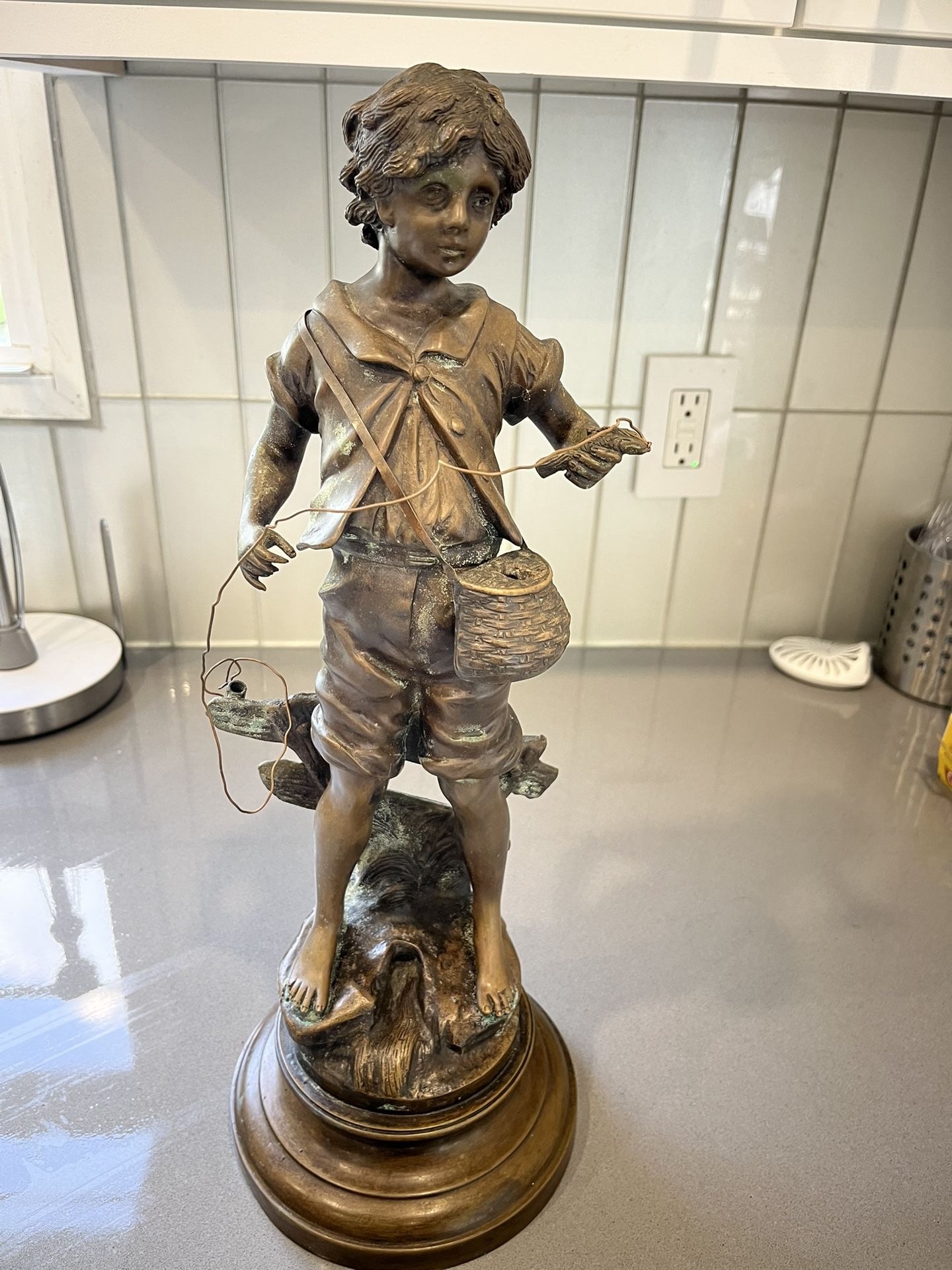 Vintage Brass Auguste Moreau (French,