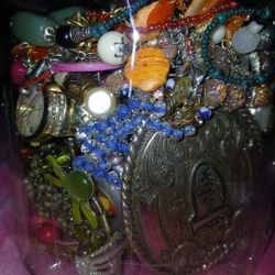 Costume Jewelry Jar
