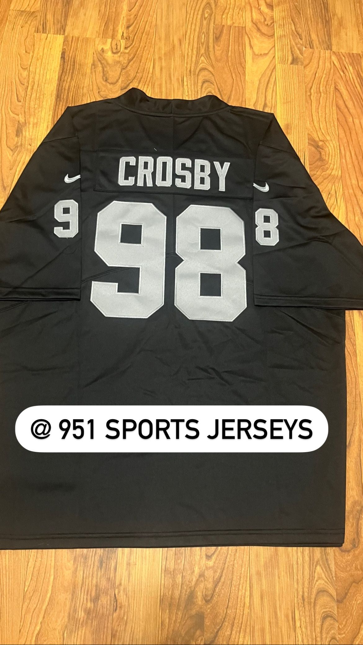 Las Vegas Raiders Maxx Crosby Stitched Jerseys