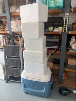 Coolers 5 styrofoam