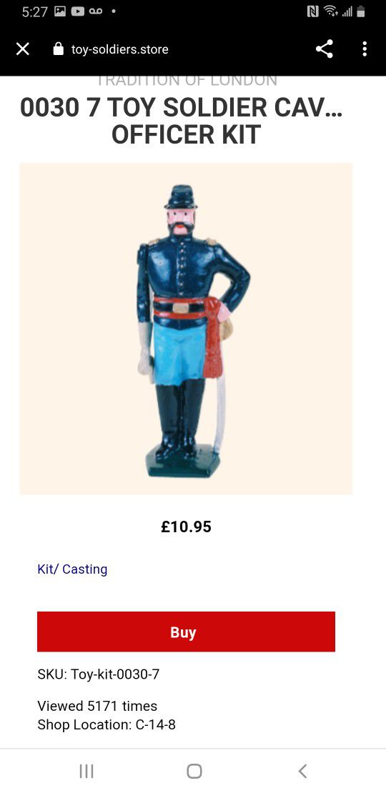 Tradition Of London Toy Collectable Soldiers 
