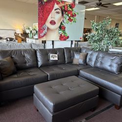Sectional With Ottoman