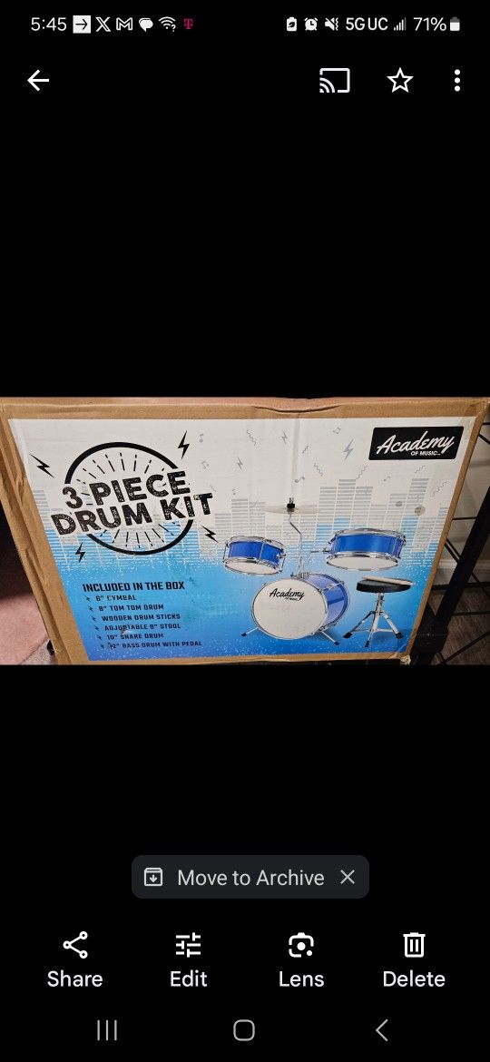 *SALE*3 PIECE DRUM SET