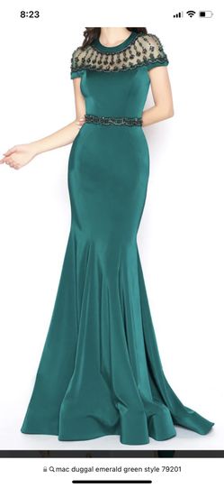 Mac Duggal Emerald Gown Dress Size 4