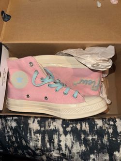 Blue and Pink Golf Le Fleur Converse Size 7