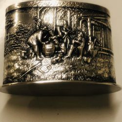 Beautiful Antique Denmark Sterling Silver Fish Marked 
