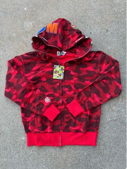 Red Bape Zip Up