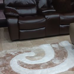 *Weekly Feature*---Madrid Attractive Brown Leather Reclining Sofa/Loveseat Sets---Delivery And Easy Financing Available🤝